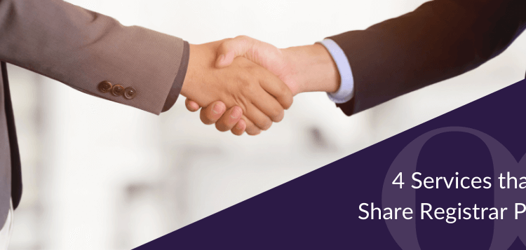 4 Services that a Top Share Registrar Providers