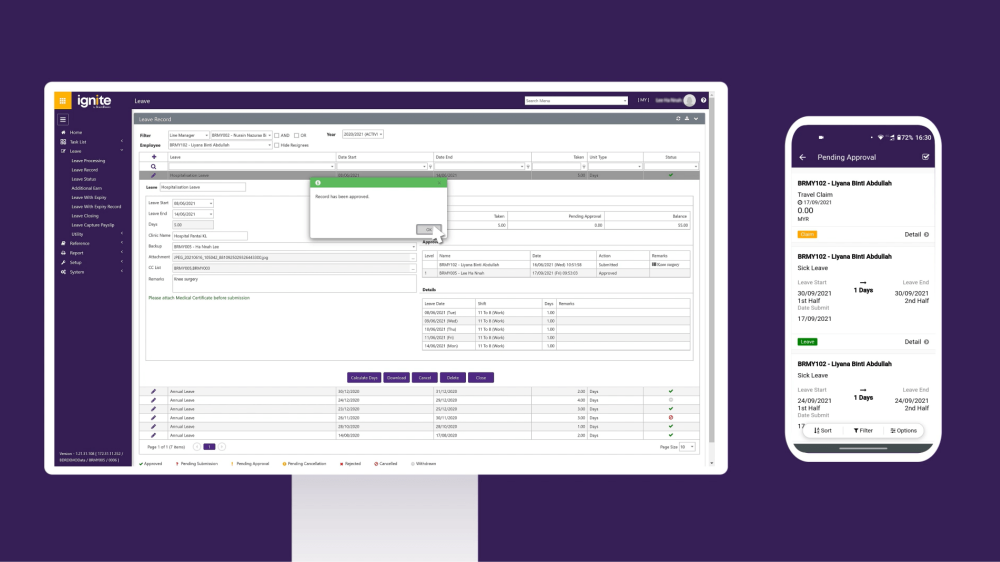Ignite-Leave-Approval Ignite Leave Approval
