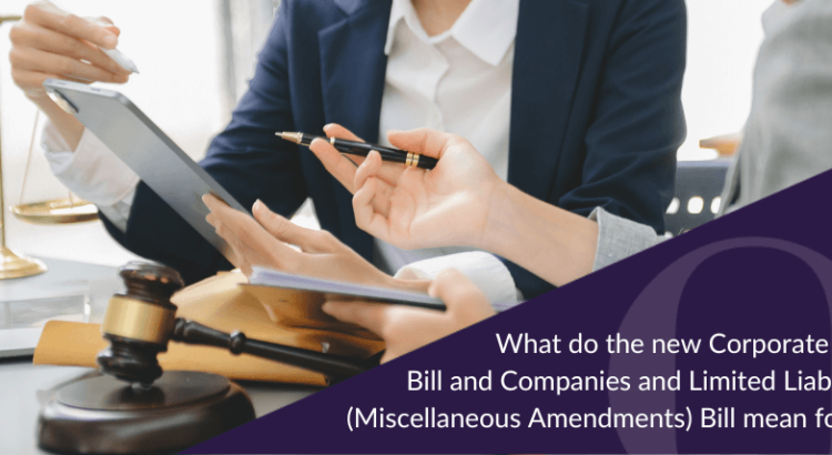 What do the new Corporate Service Provider Bill and Companies and Limited Liability Partnerships (Miscellaneous Amendments) Bill mean for your business
