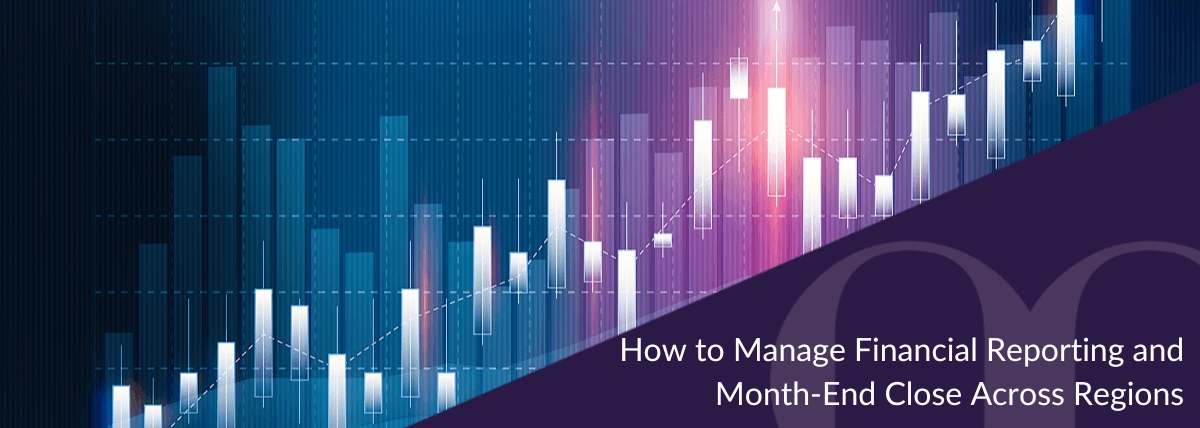 Business professional analysing financial data and graphs on a computer during the month-end close process